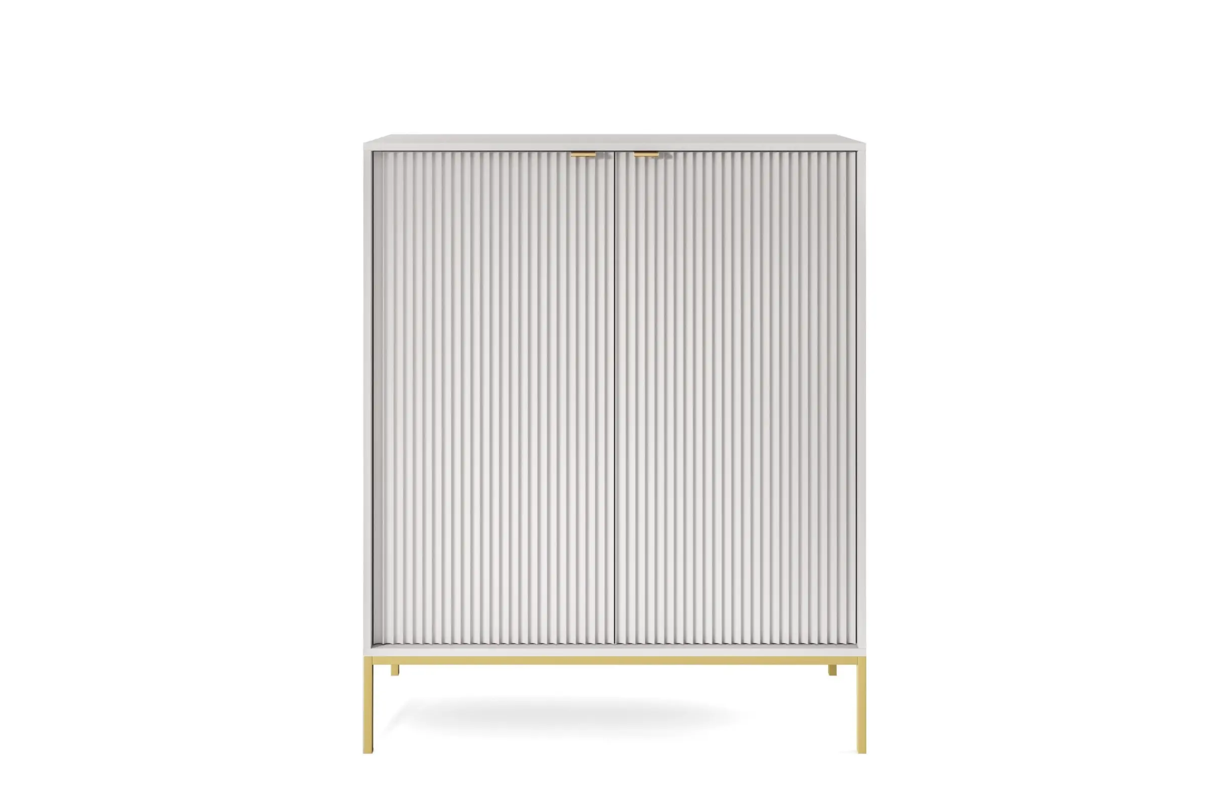 Piaski Komoda Nova 104 cm šedá/zlatá