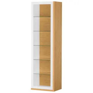 Szynaka Vitrína Salvo 10 57 cm bílá/ořech kalifornský