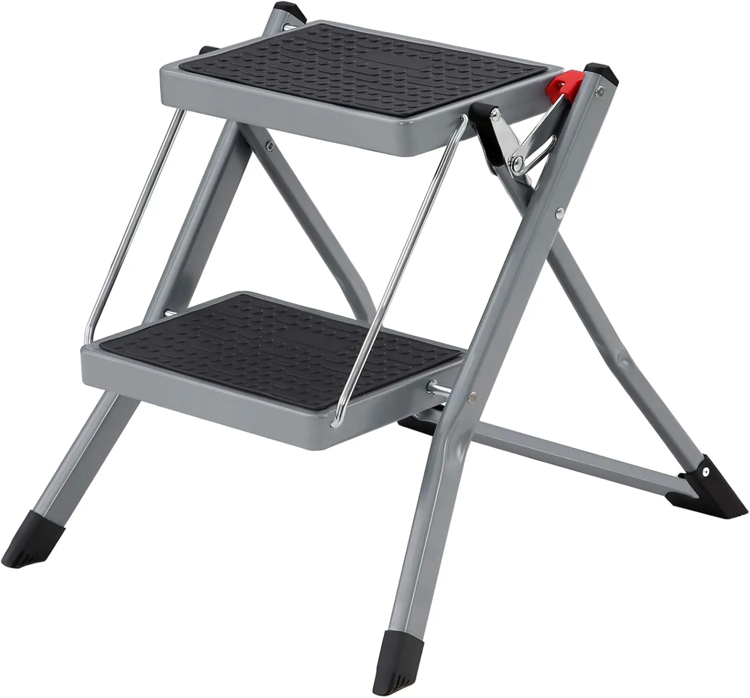 SONGMICS Skládací schůdky Melro 49 cm šedé