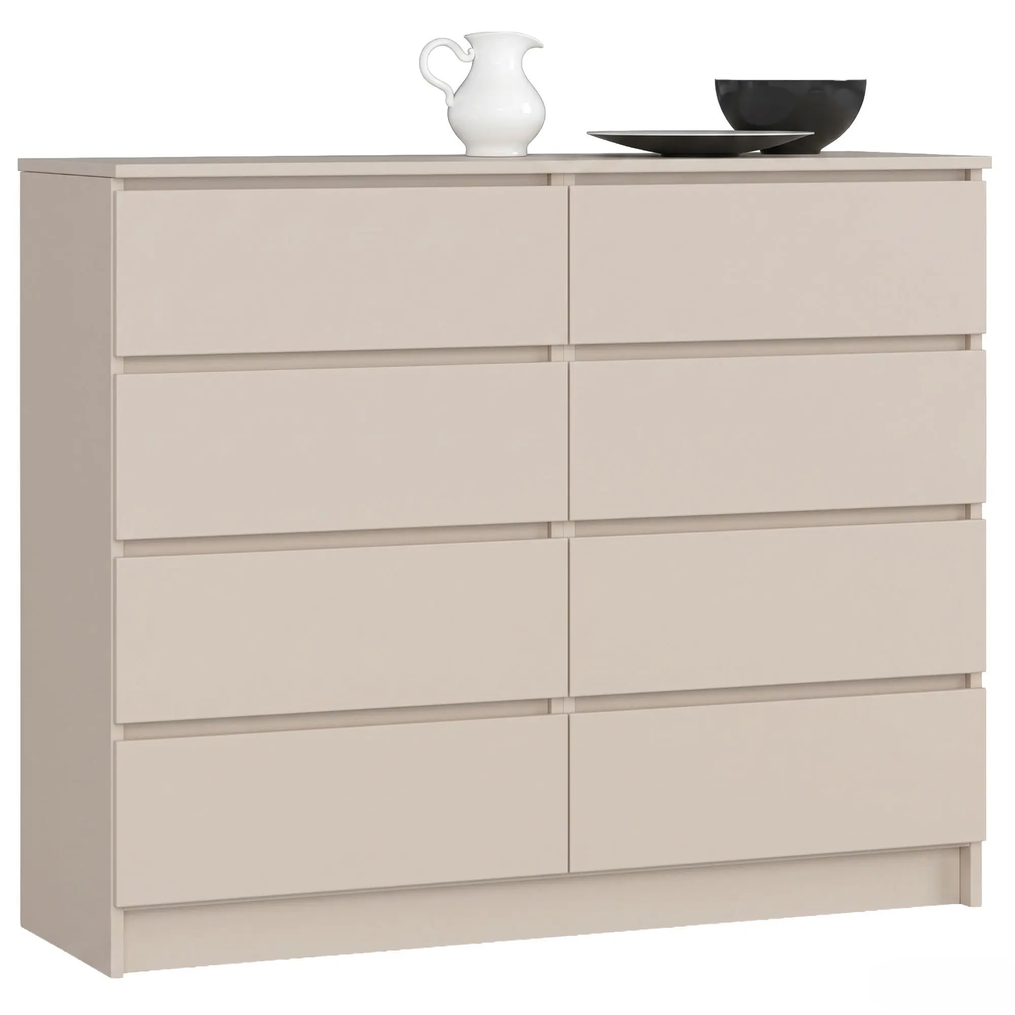 Ak furniture Komoda CLP 8SZ 120 cm kašmír