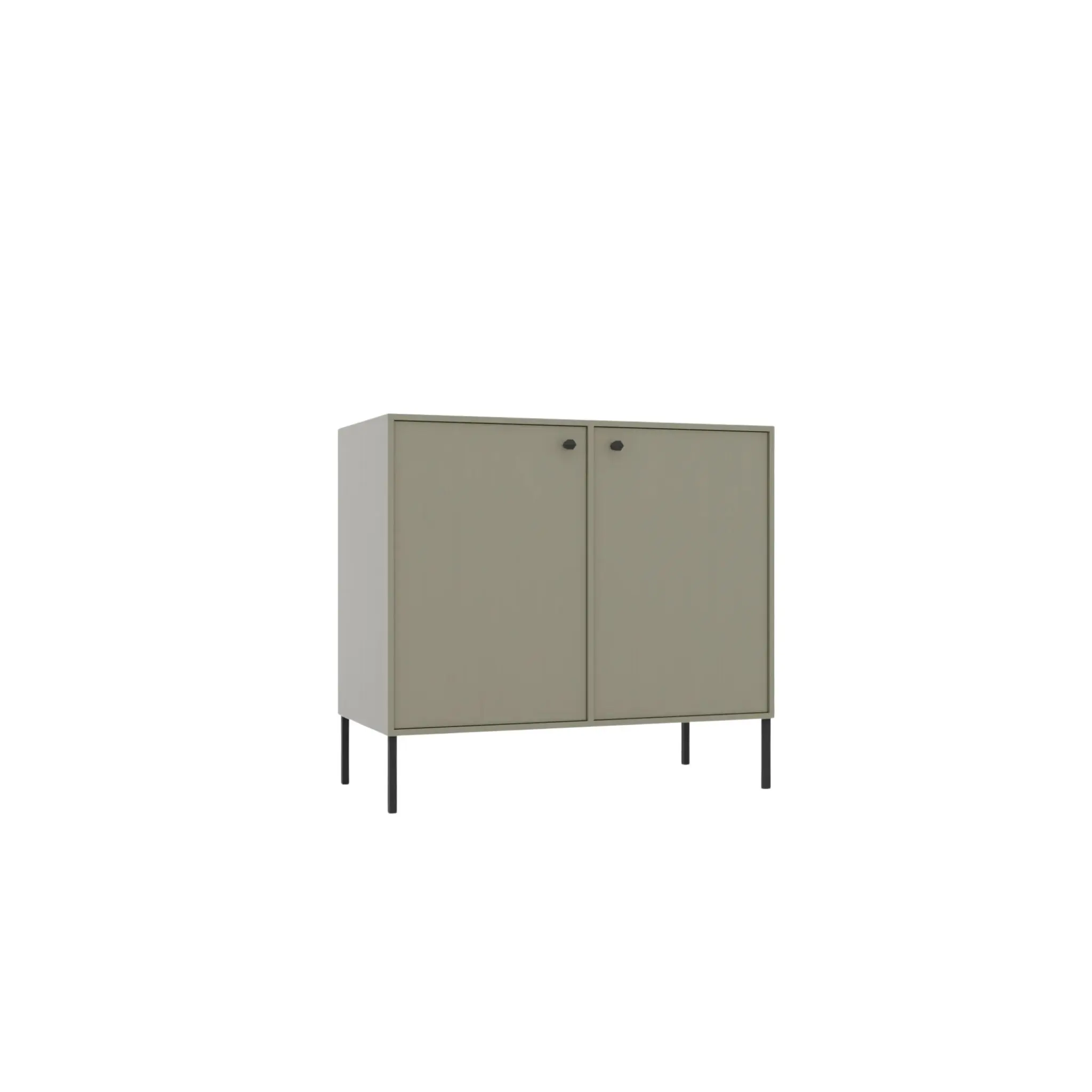 ADRK Komoda Tilina 2D 84 cm eukalyptus/černá