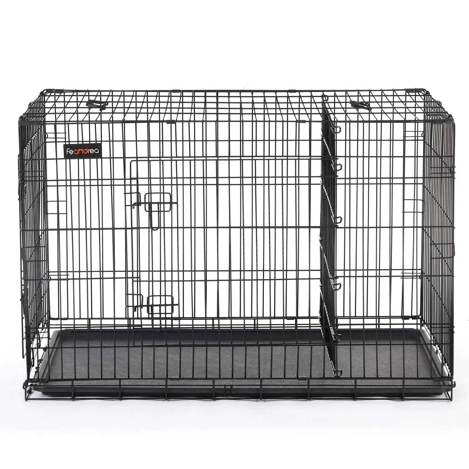 SONGMICS Přepravní klec pro zvířata Dureo 122 cm černá