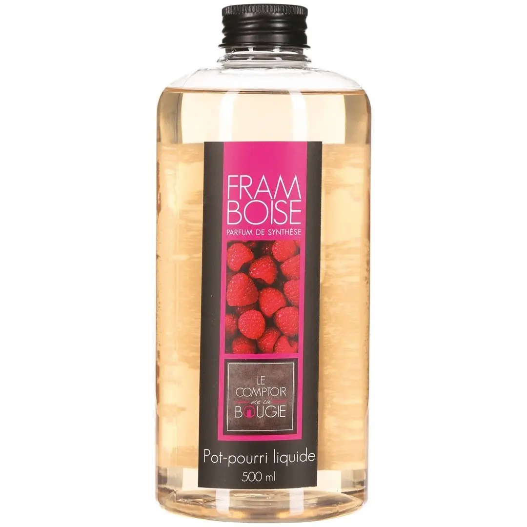 Atmosphera Malinový vonný olej 500ml, ovocný esenciální olej pro aromatické difuzory a potpourri transparentní 123099E