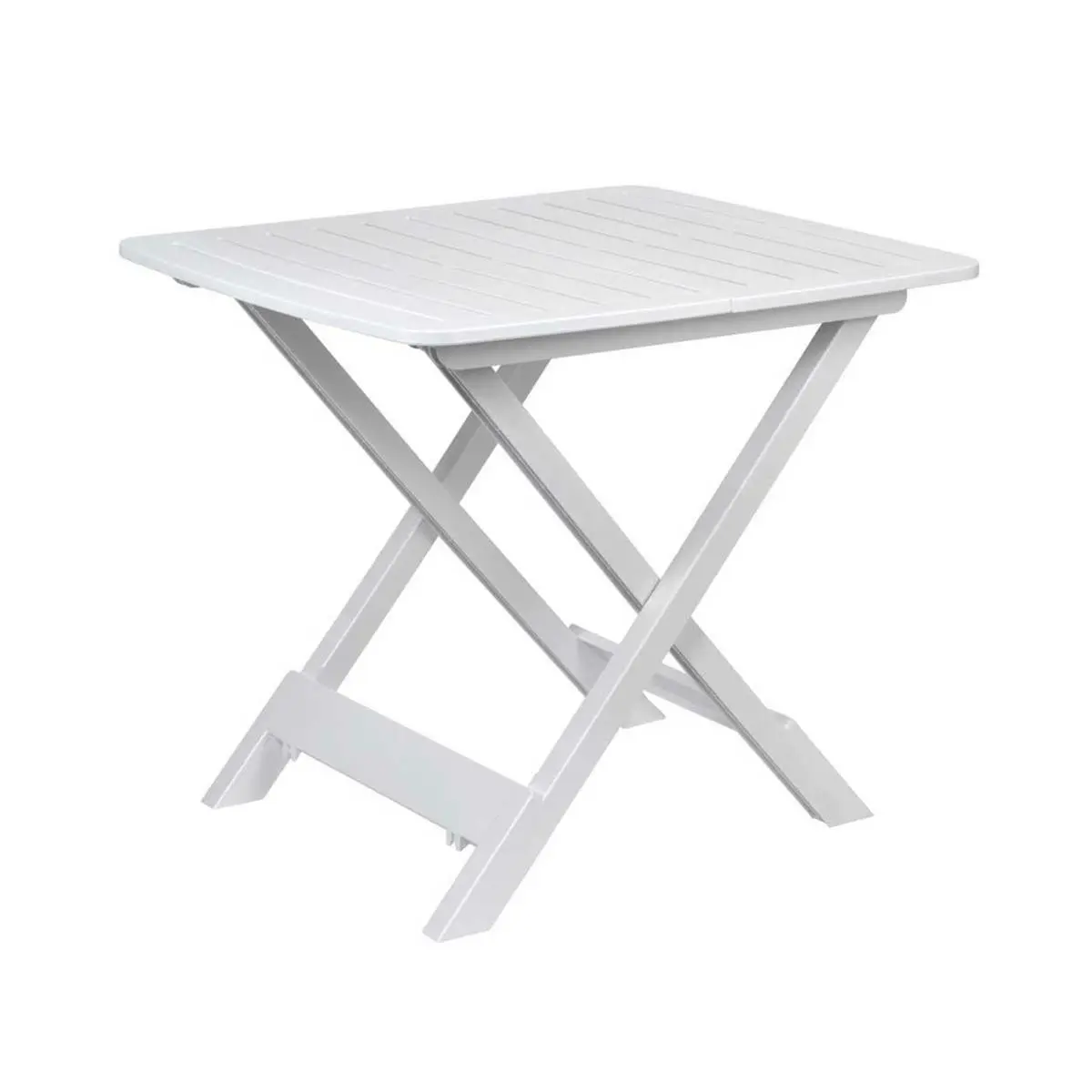 Rozkládací balkónový stůl PROGARDEN 79 cm bílý