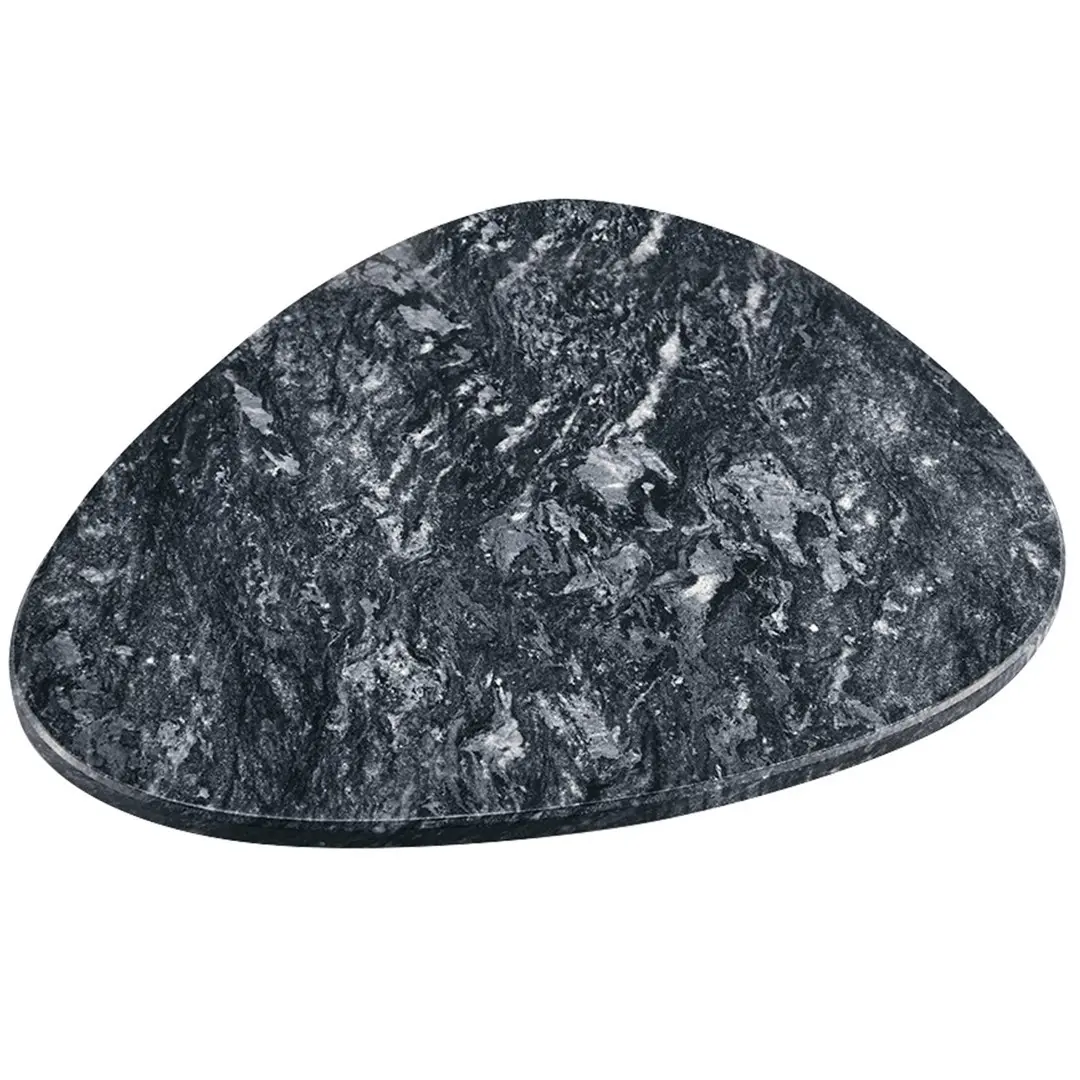 Kesper Mramorová servírovací deska CHEZZA 25x25 cm šedá