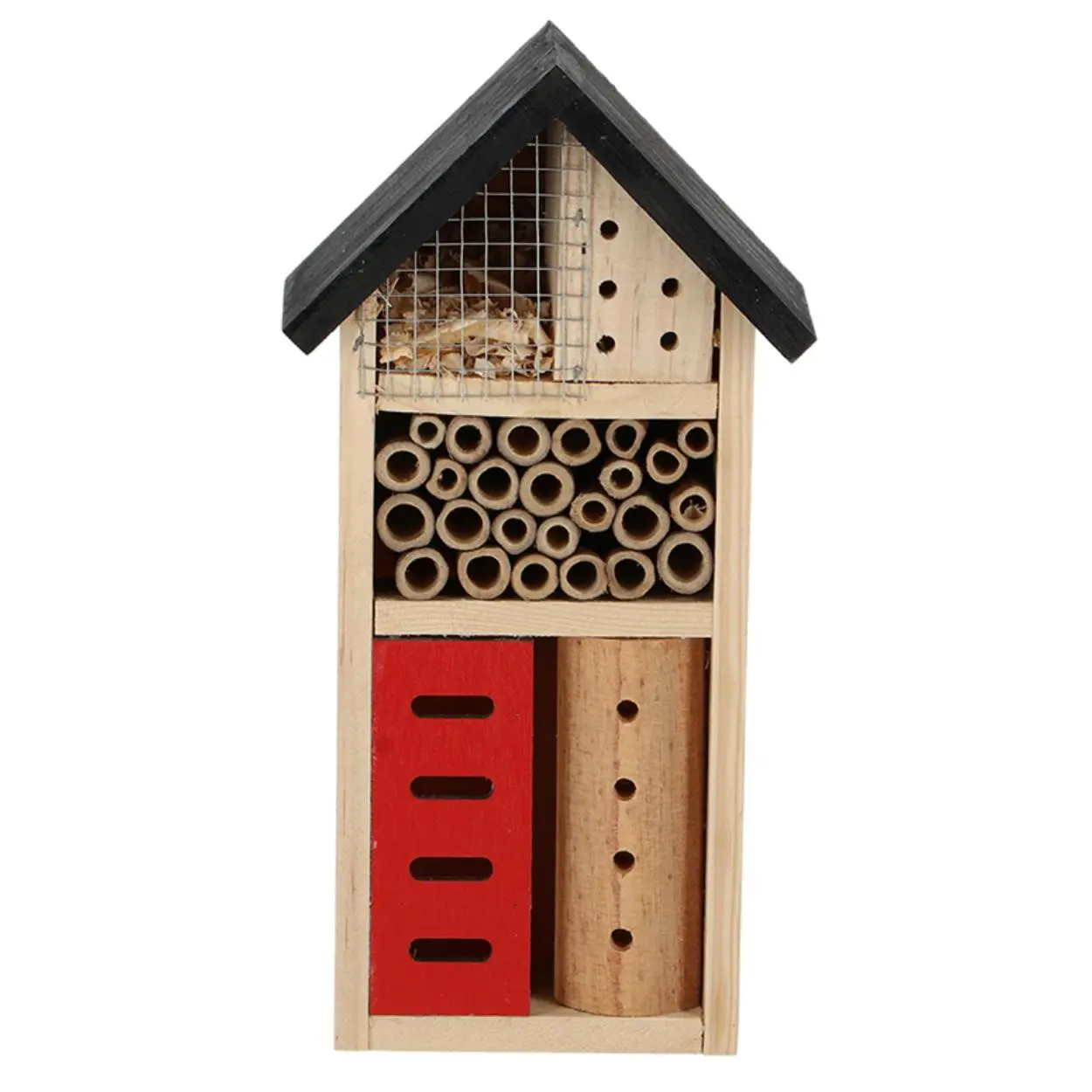 Esschert Design Hmyzí hotel BUGSY 26,2 cm hnědý/červený/černý