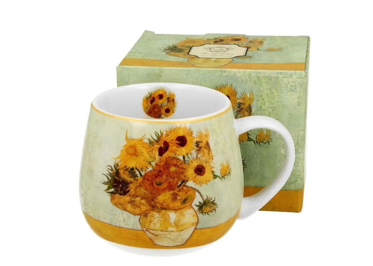 Duo Porcelánový hrnek Van Gogh Sunflowers 430 ml vícebarevný