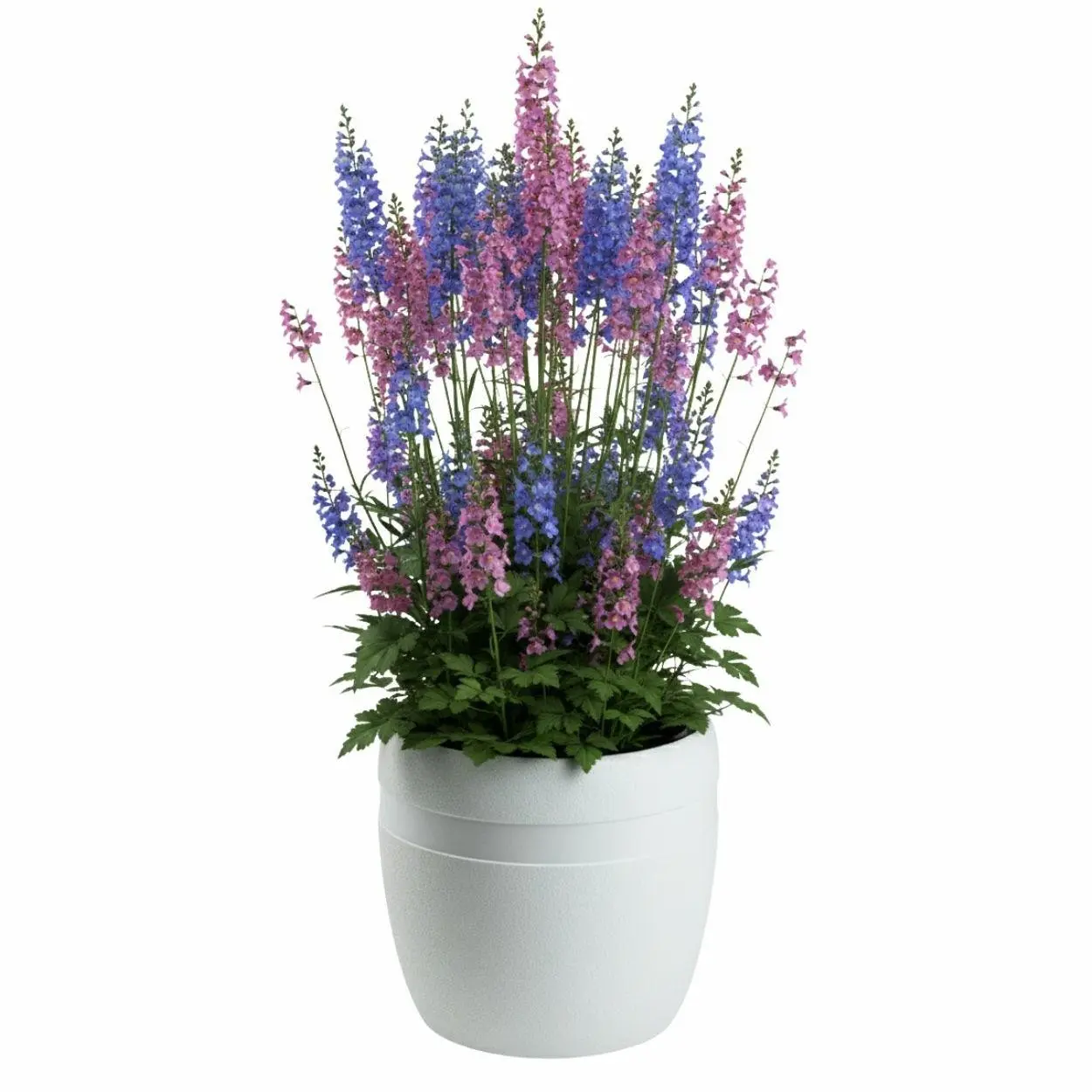 HowHomely Květináč LUNA Classic 32,8 cm bílý