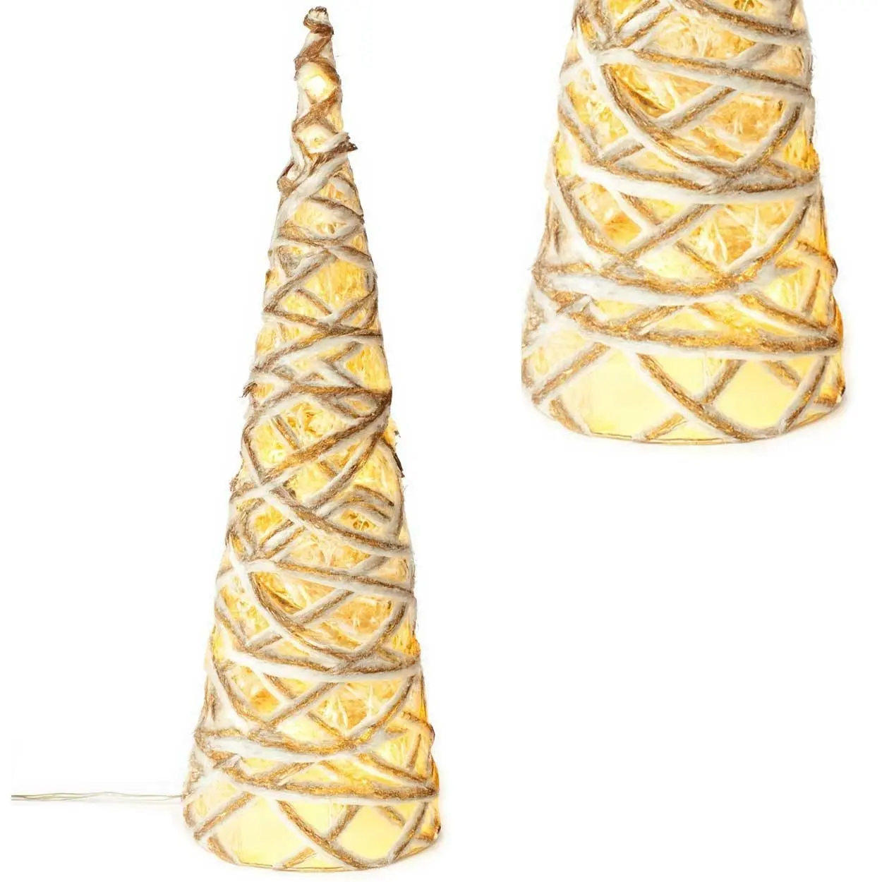 Koopman Vánoční LED stromek HOLLY 40 cm teplá bílá