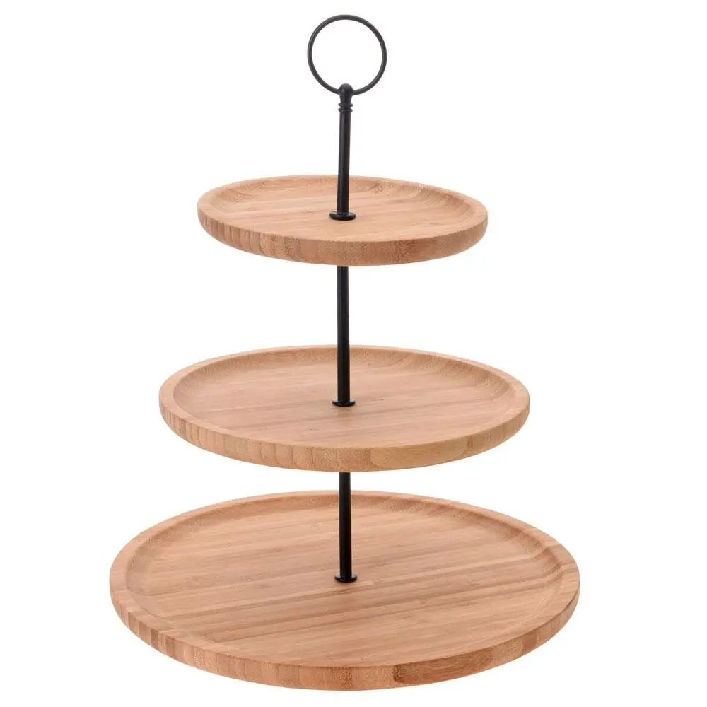 Excellent Houseware Bambusový servírovací stojan LUUDE 34 cm natural