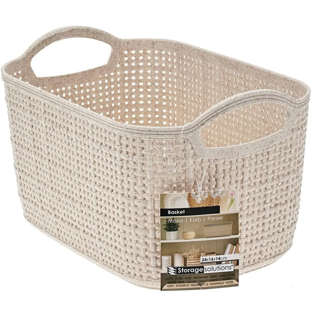 Storage Solutions Úložný koš Noela béžový