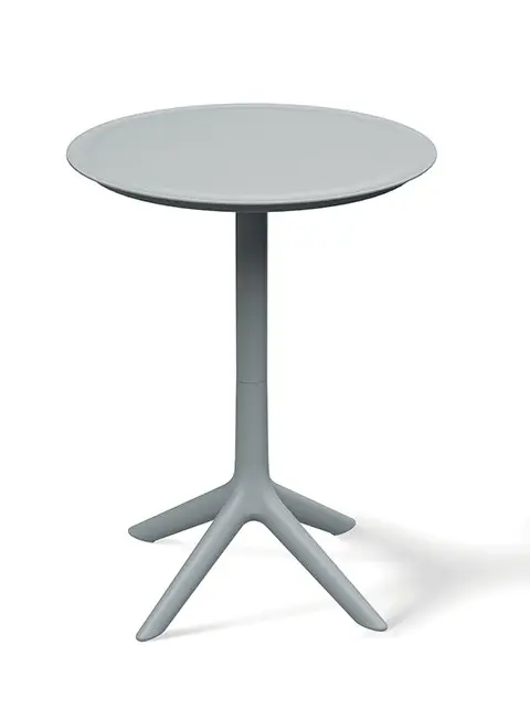 Prosperplast Zahradní vysoký kulatý stůl RIMOS 57x57x74,5 cm šedý