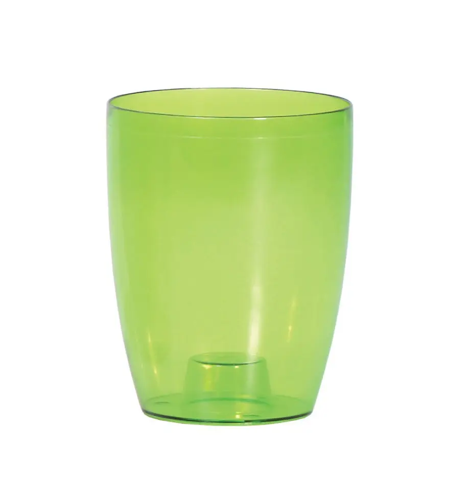 Prosperplast Plastový květináč na orchidej COUBIS ORCHID transparentní zelený, varianta 16 cm