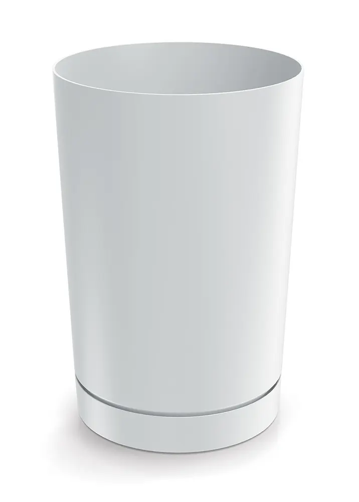 Prosperplast Plastový květináč TUBOS 30 cm bílý