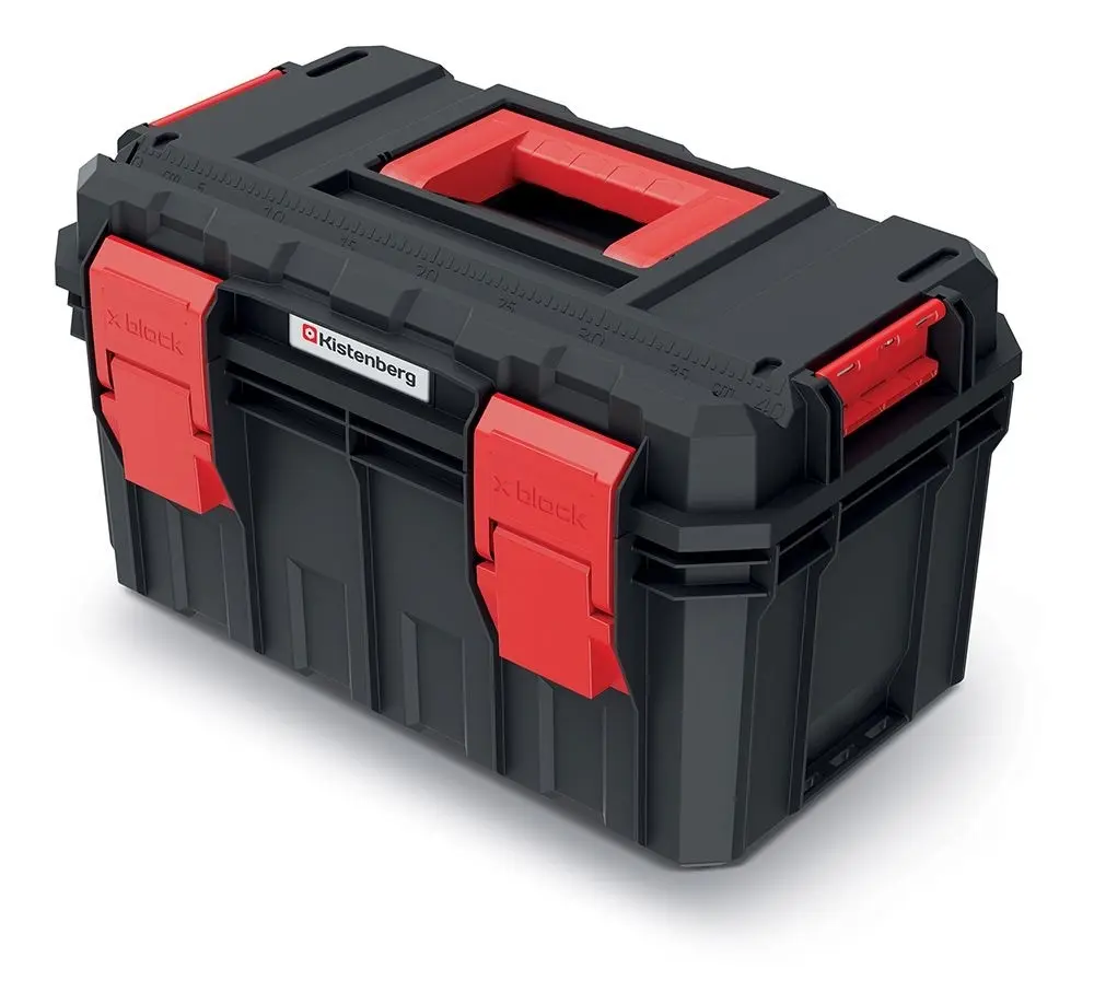 Prosperplast Kufr na nářadí ESE BLOCKED PRO 45x28x26,4 cm černo-červený