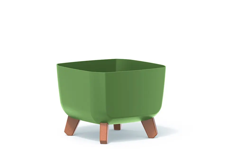 Květináč Gracia Square 39 cm ZELENÝ DGQL400-5615C