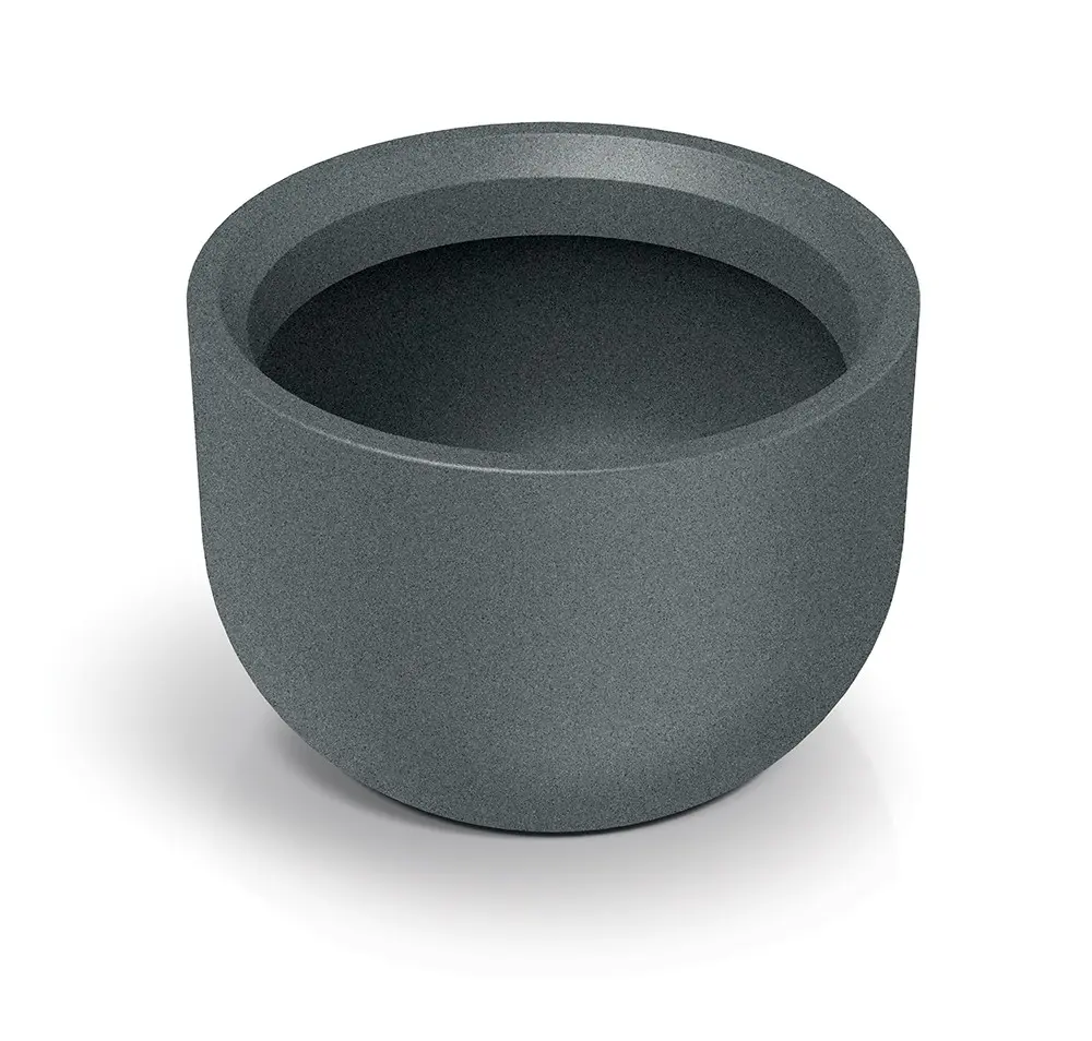 Prosperplast Plastový květináč MOLTAS ROUND granitově šedý, varianta 60 cm