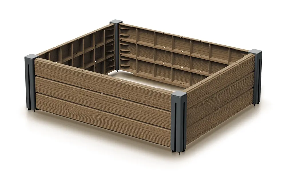 Prosperplast Vyvýšený záhon Bas Planty 75,6 cm hnědý
