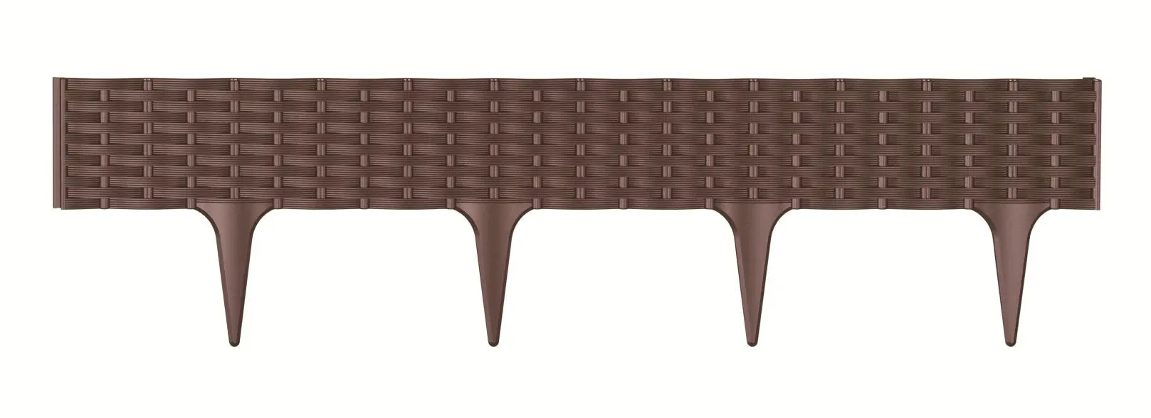Prosperplast Travní lem hladký BORDER II hnědý 390cm