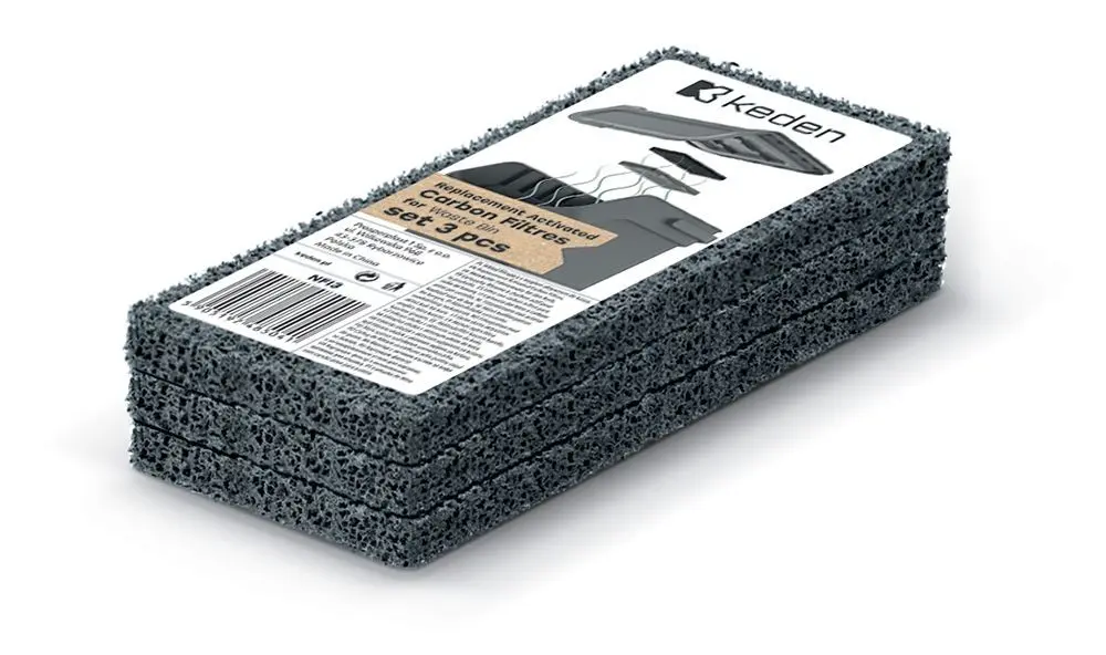 Prosperplast Sada 3 náhradních uhlíkových filtrů do odpadkových košů Kaddi šedá