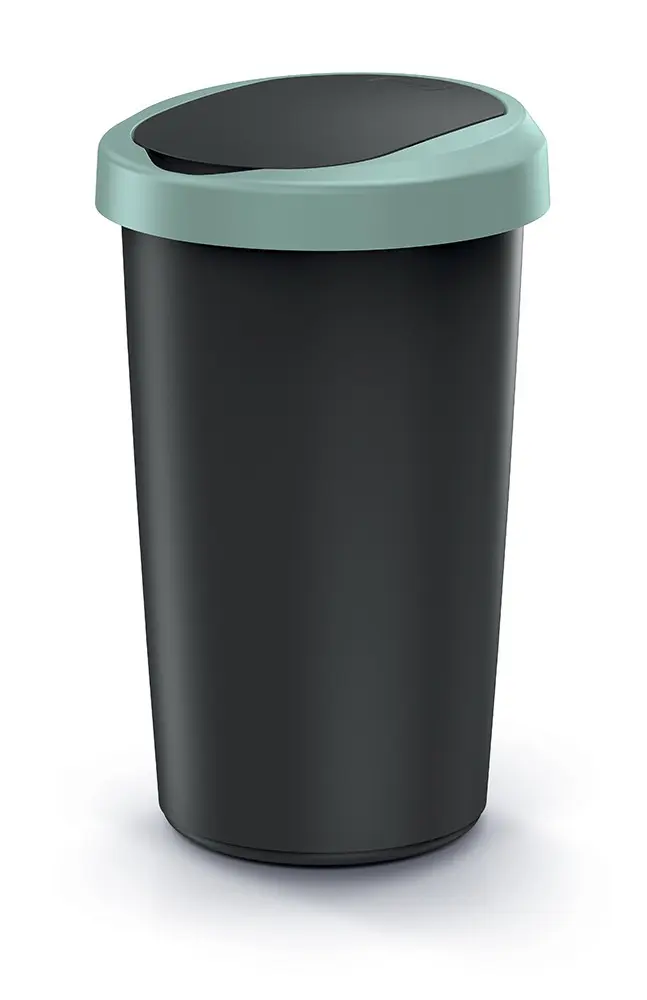 Prosperplast Odpadkový koš COMPACTO 50 L černý/zelený