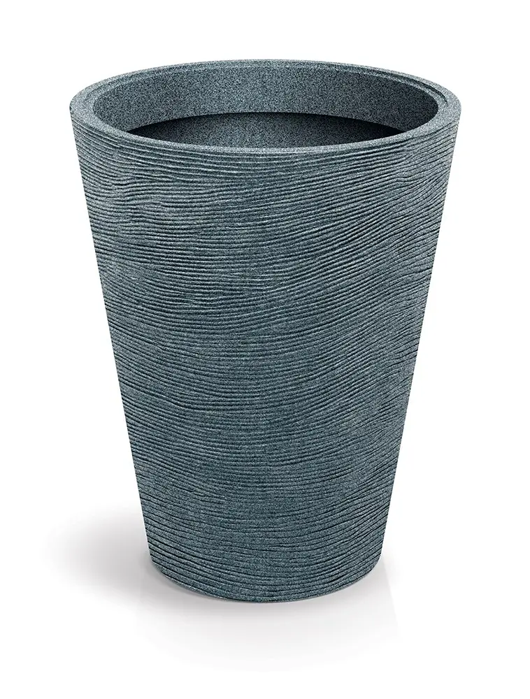 Prosperplast Plastový květináč TUBRAN ROUND MIDL 48 cm granitový