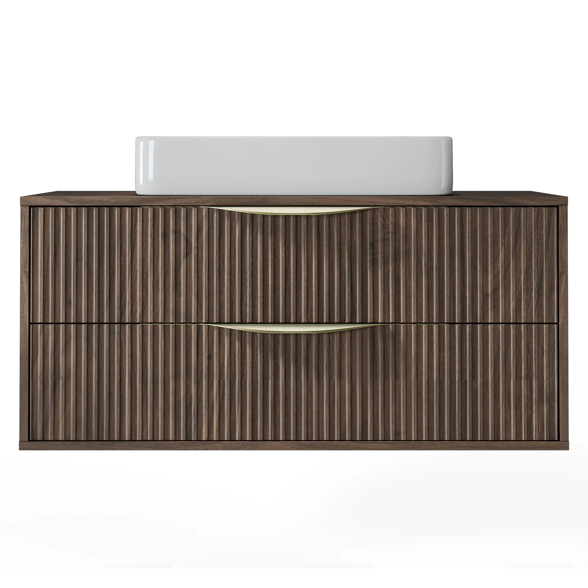 Hector Závěsná skříňka pod umyvadlo Avila s deskou 100 cm ořech Villa