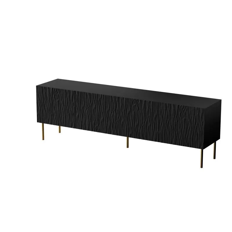 HALMAR TV stolek Jungle 190 cm černý/zlatý