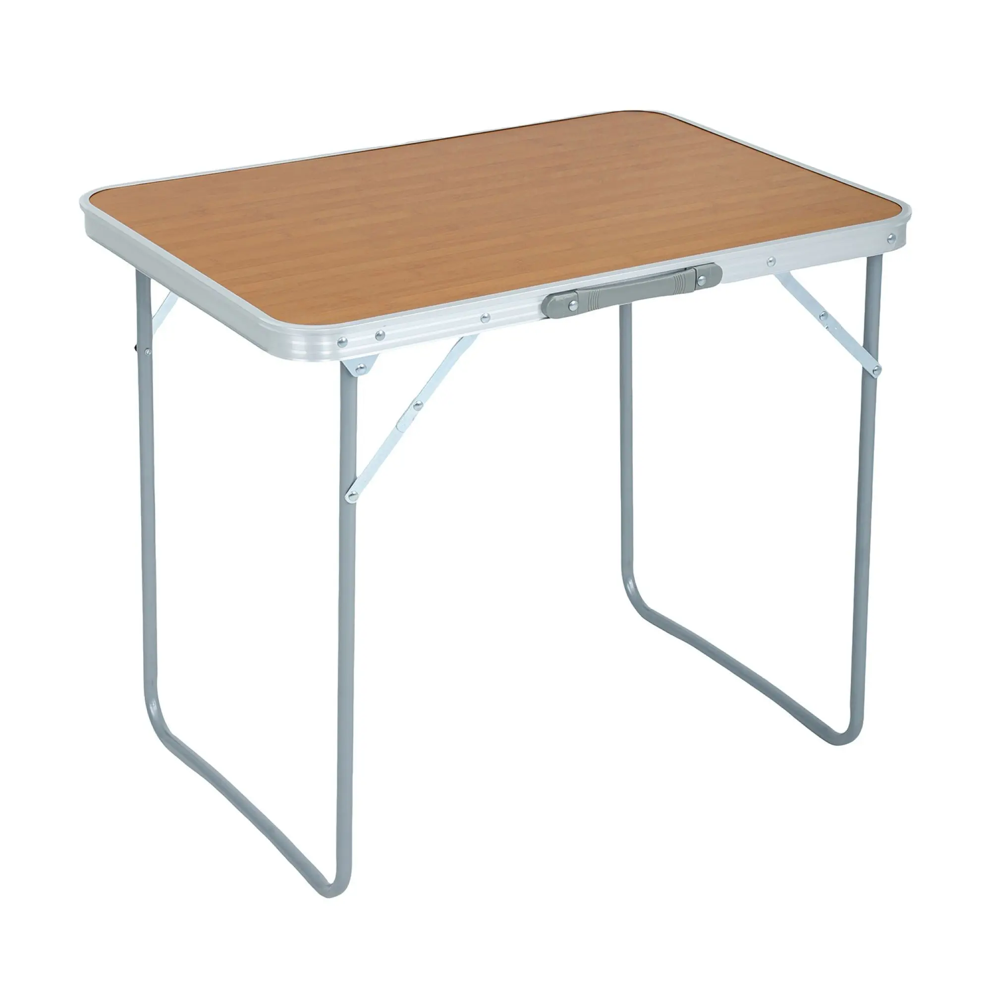 Ak furniture Kempingový stolek ARES 70x50 cm hnědý
