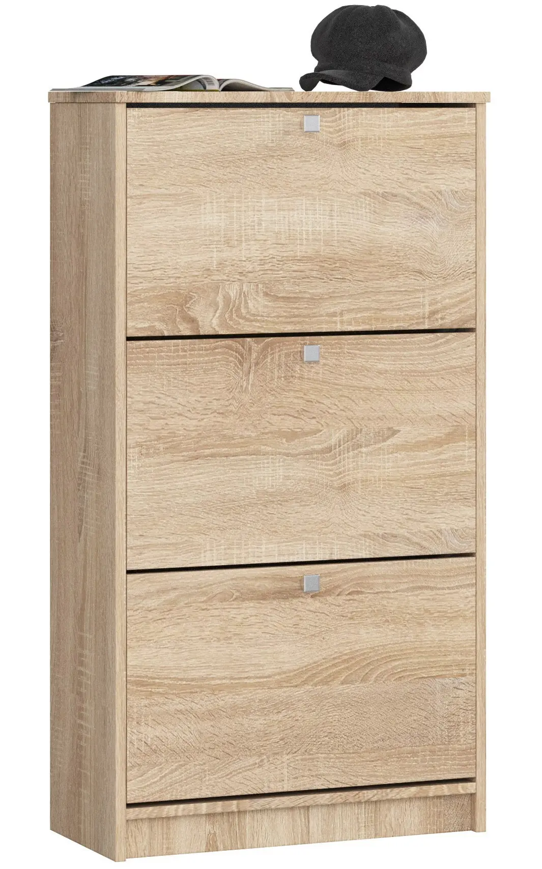 Ak furniture Botník Marienne 60 cm - 3 dvířka dub sonoma