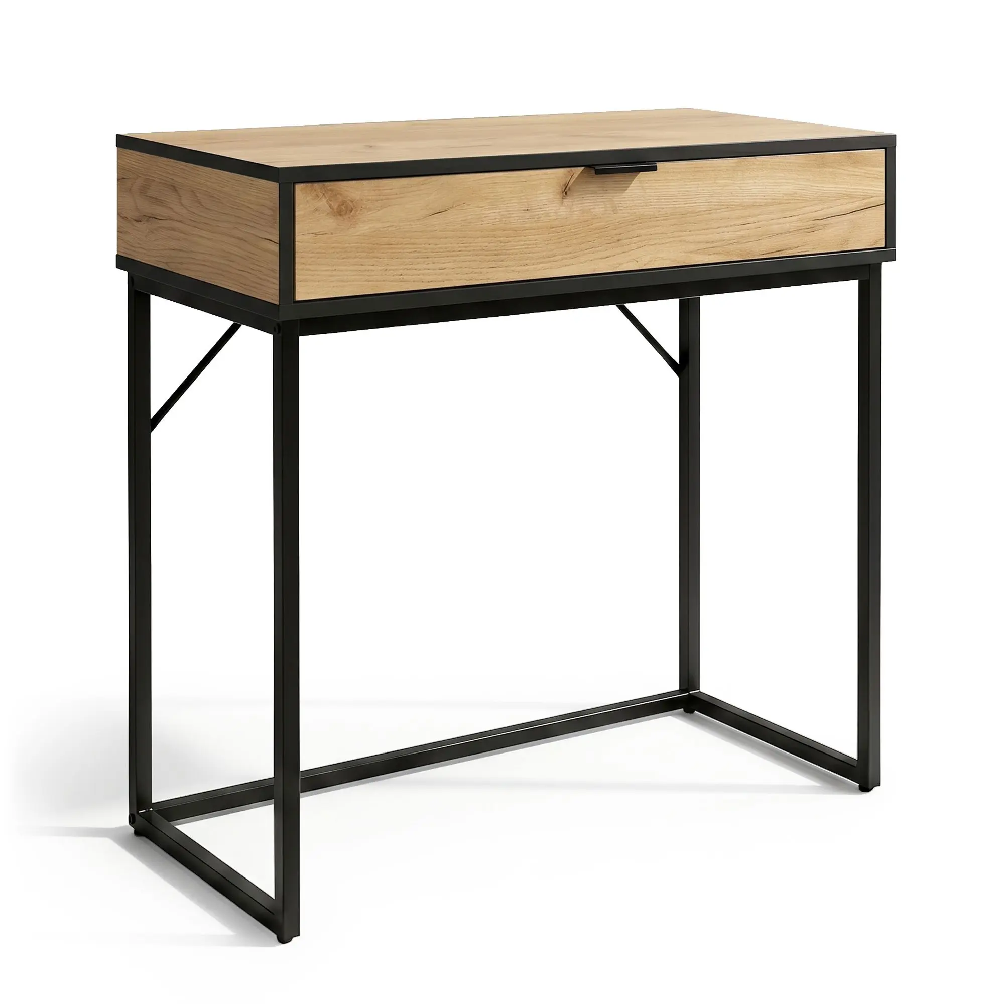 Ak furniture Konzolový stolek Modena 80 cm černý/dub Craft