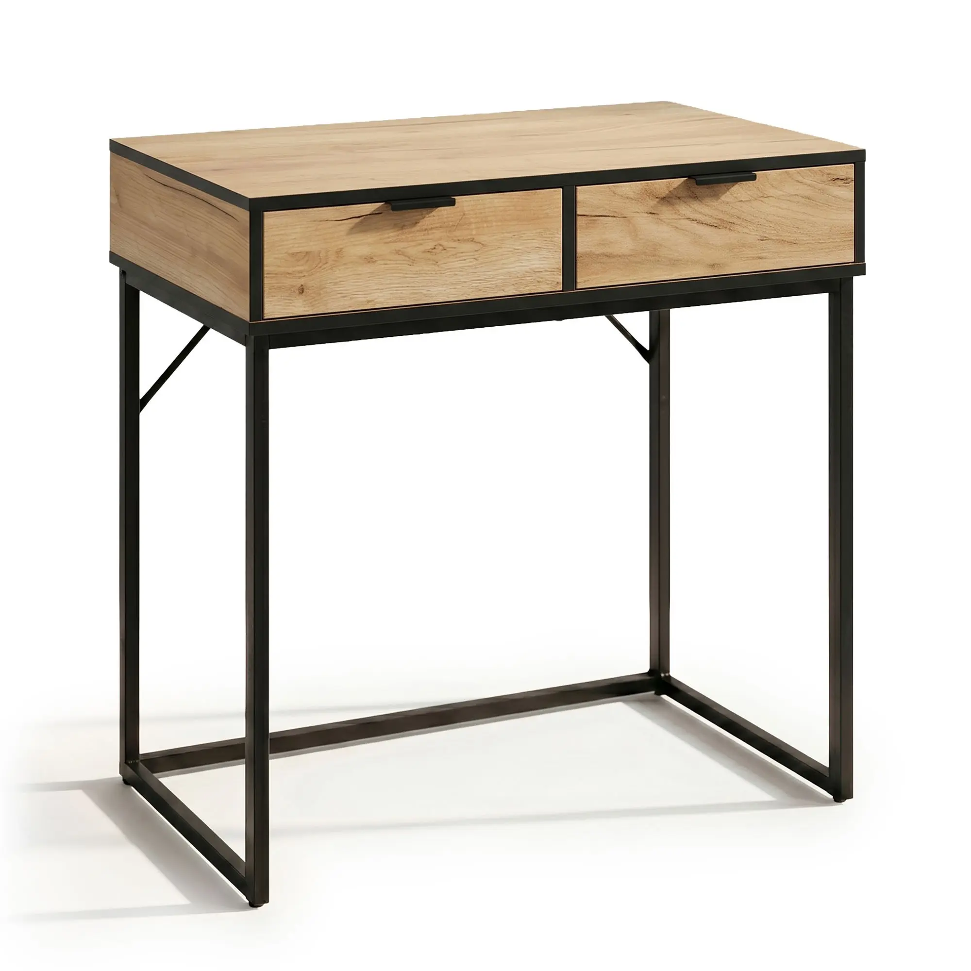 Ak furniture Konzolový stolek Elano 80 cm černý/Dub Craft