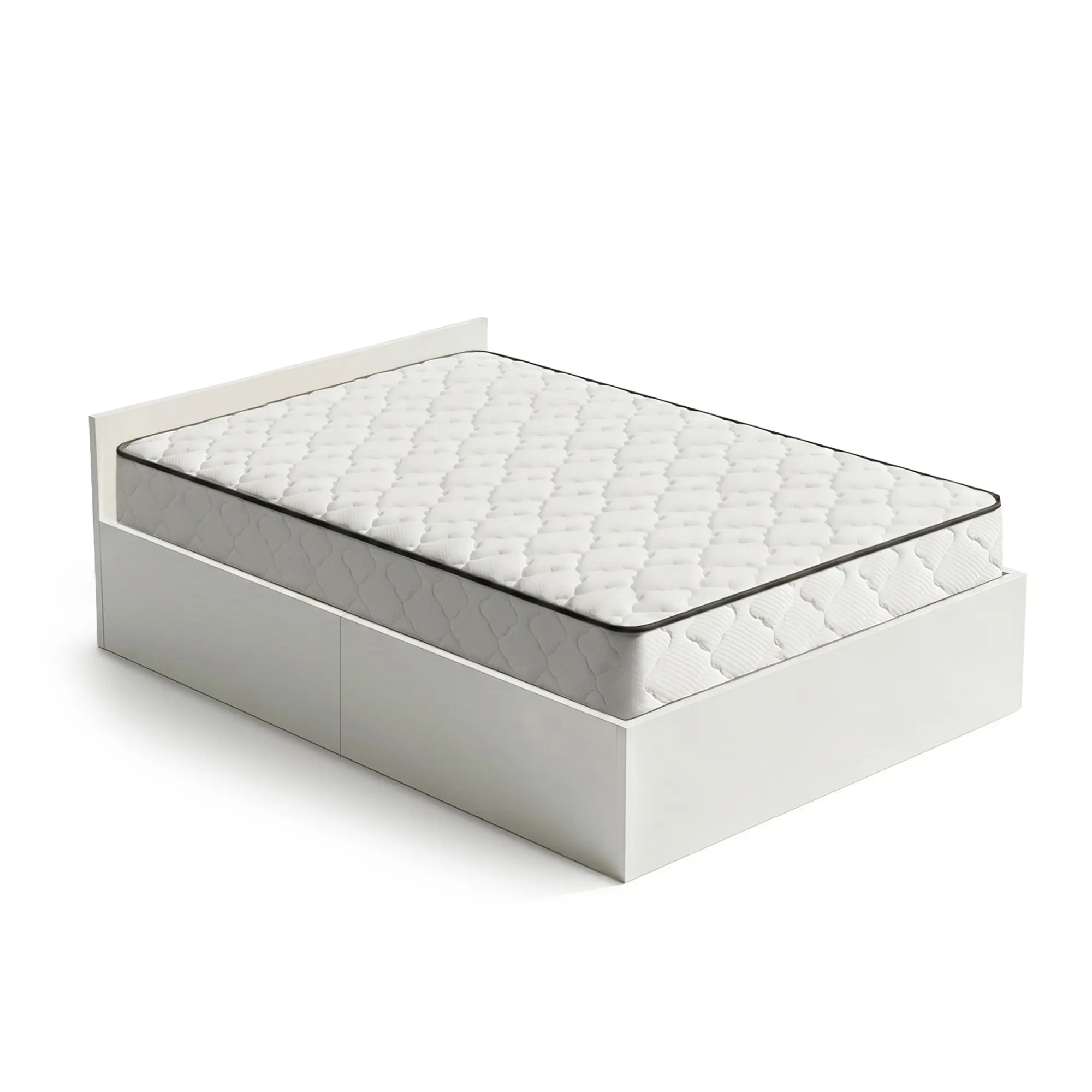 Ak furniture Jednolůžková postel Trento 120x200 se zvedacím roštem a matrací bílá