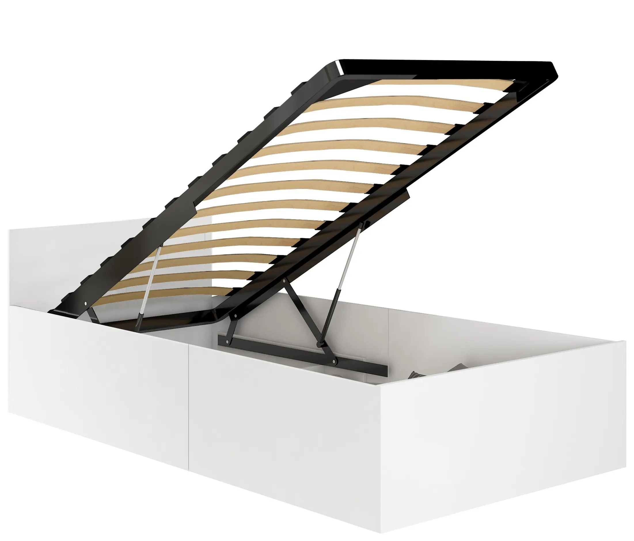 Ak furniture Zvedací kovový rošt do postele Domy 90x200 cm černý