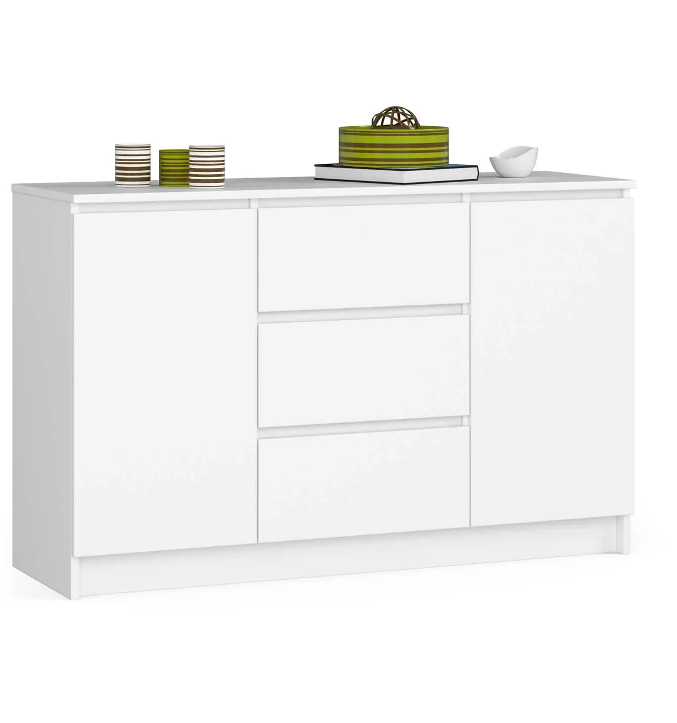 Ak furniture Komoda 120 cm K016 bílá