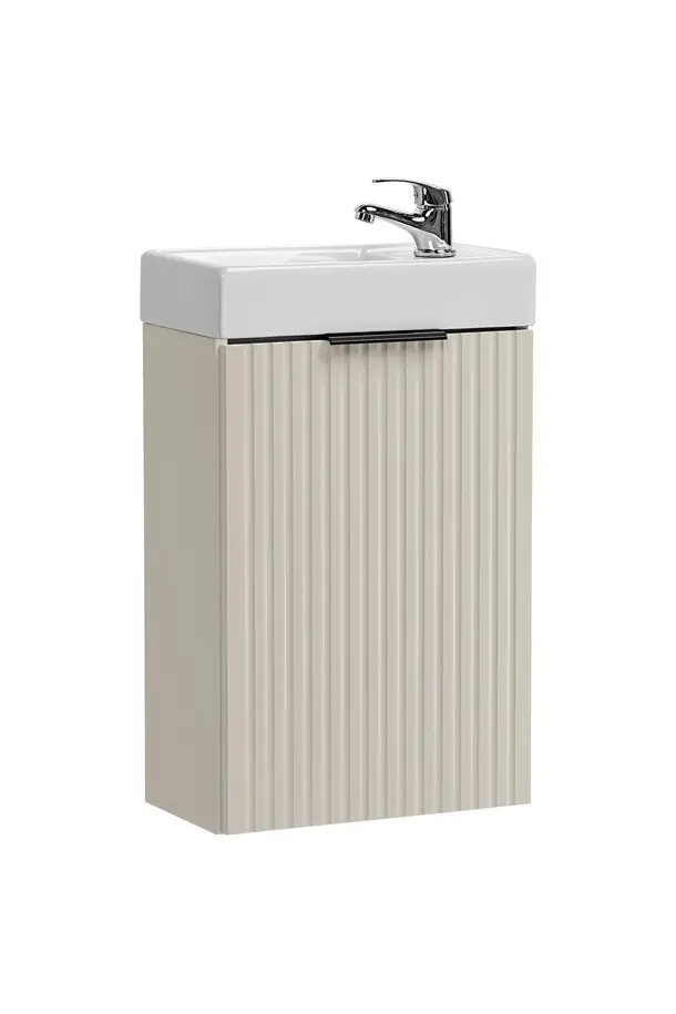 Comad Závěsná skříňka Adele Cashmere Vedea se zápustným umyvadlem 40 cm kašmírová
