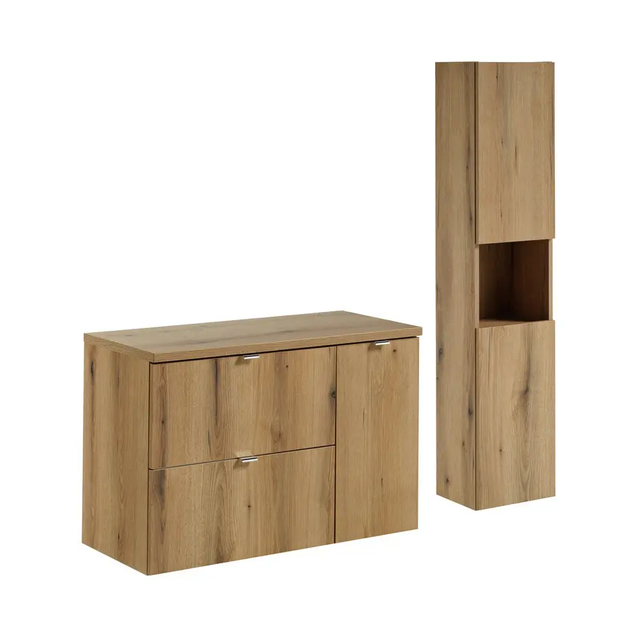 Comad Koupelnová sestava Nova Oak 90 cm se skříňkami dub coast evoke