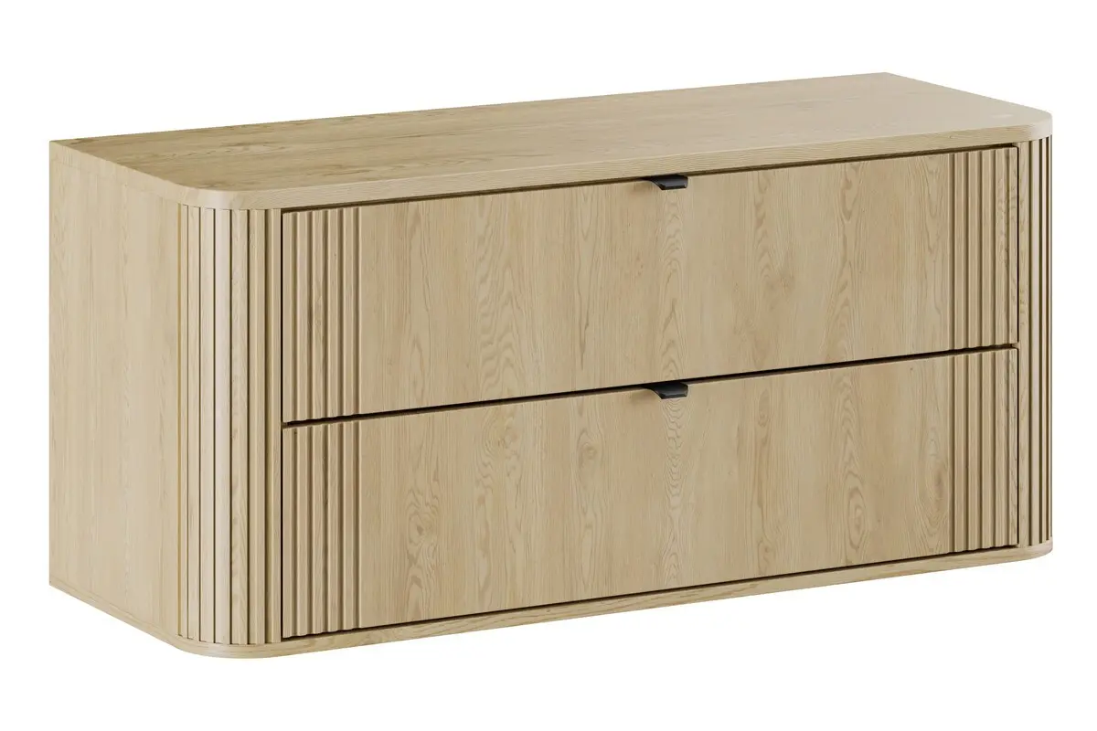 Comad Koupelnová skříňka pod umyvadlo set Ovalia Cremona 120 dub cremona