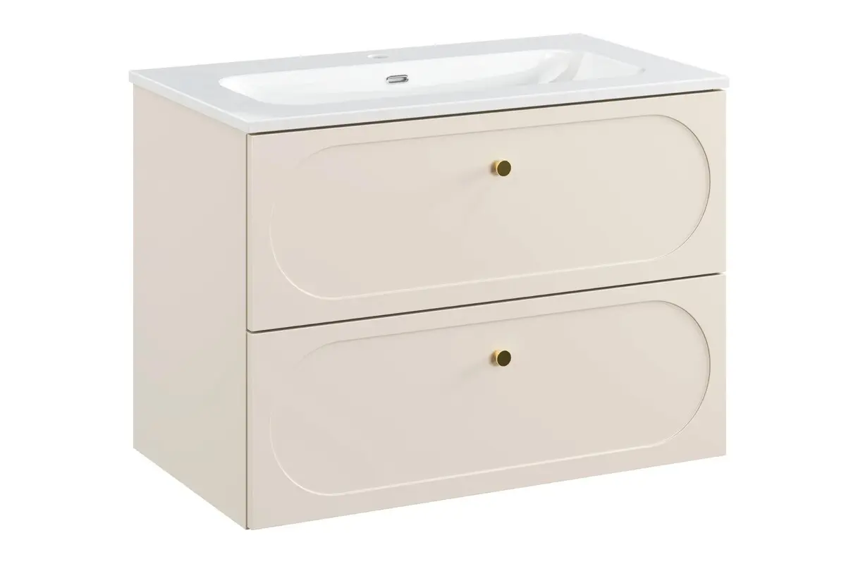 ArtCom Koupelnová skříňka s umyvadlem DONNA SAND U80/1 | 80 cm