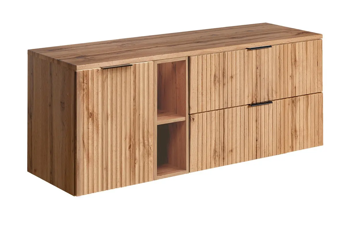 Comad Skříňka pod umyvadlo Casad s deskou 140 cm dub wotan