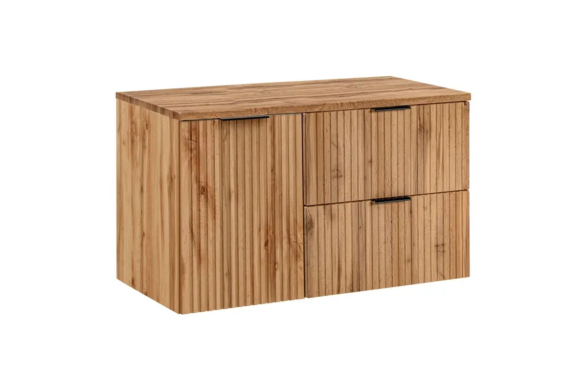 Comad Závěsná skříňka Casad s deskou 100 cm dub wotan
