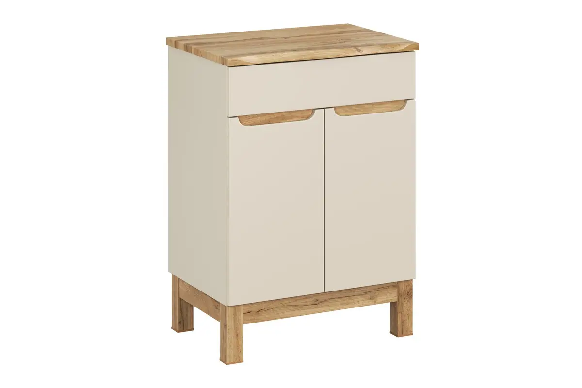 Comad Skříňka pod umyvadlo Bali Nature s deskou 60 cm kašmírová/dub wotan