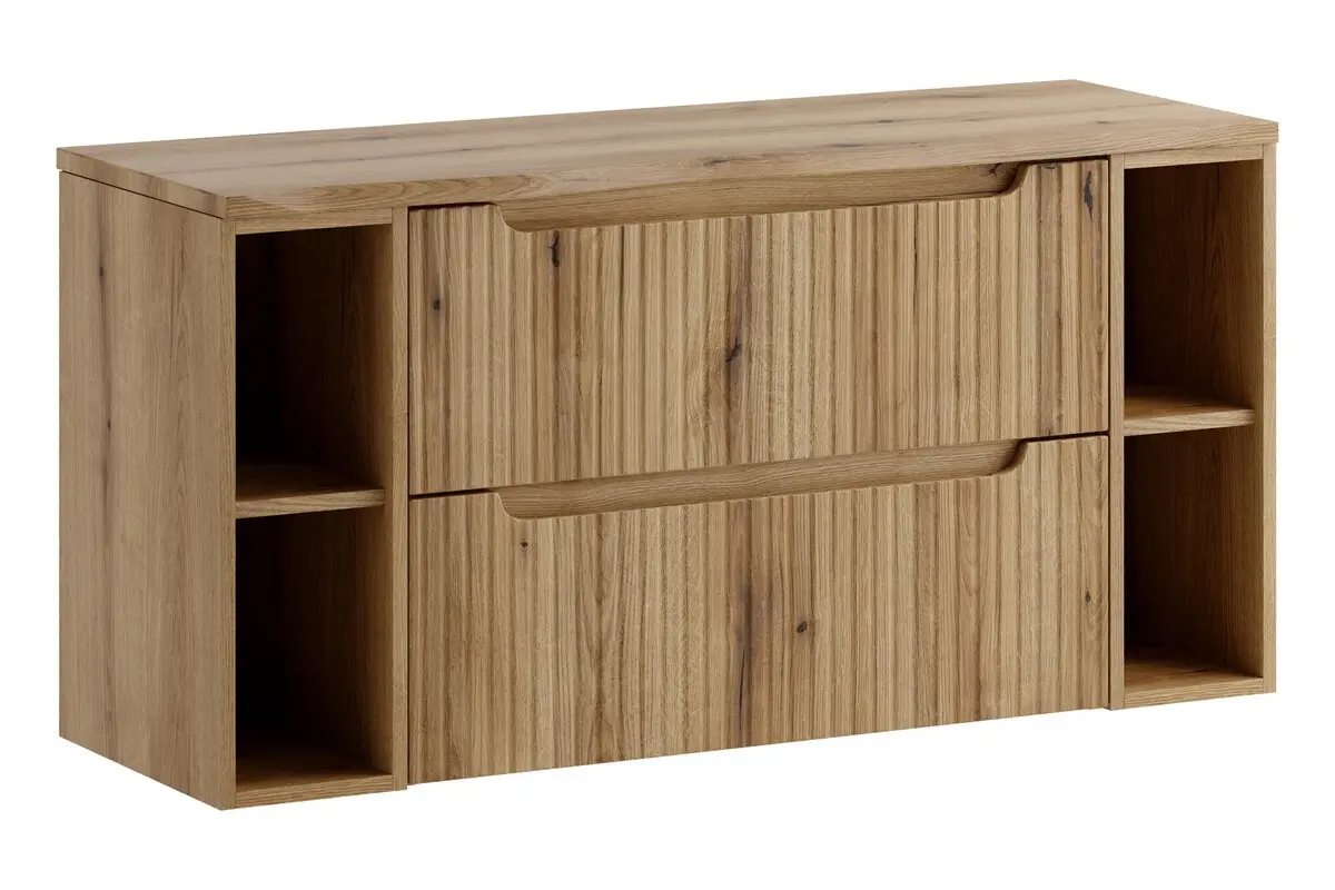 Comad Závěsná skříňka pod umyvadlo Nova s deskou 120 cm dub coast evoke