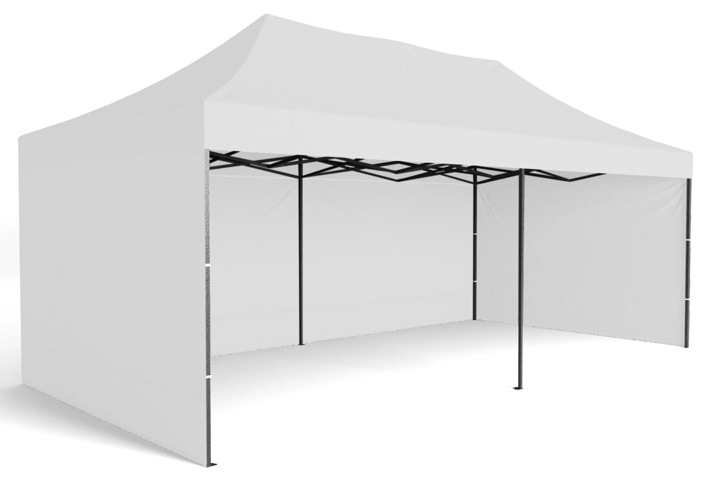 TZB Zahradní párty stan 3x6m 3 stěny - bílý