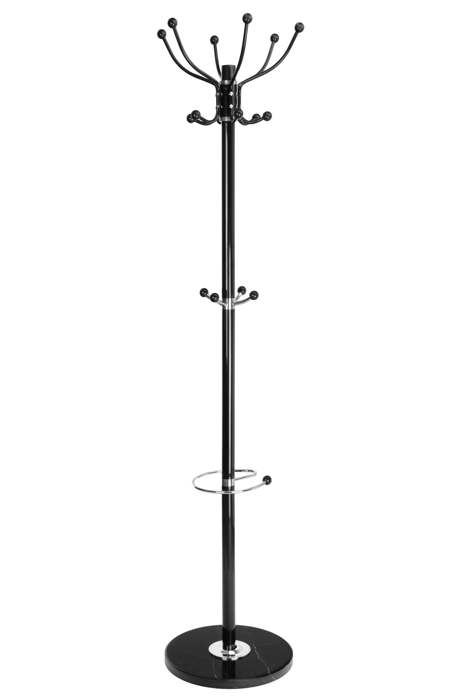 TZB Předsíňový věšák Gowy 178 cm černý/mramor