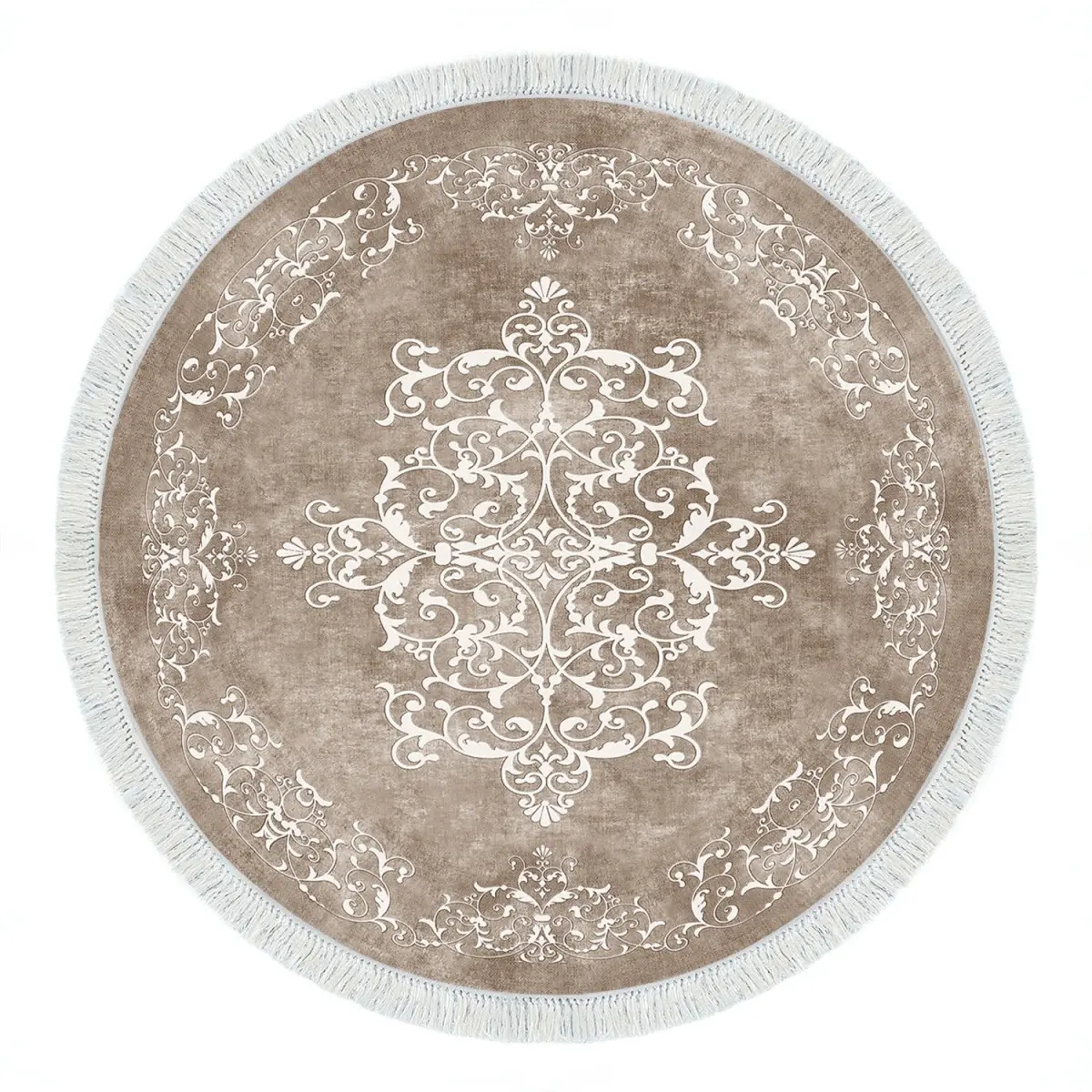 Conceptum Hypnose Kulatý koberec Tapis 100 cm béžový
