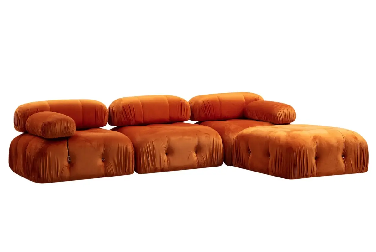 ASIR Rohová pohovka BUBBLE CORNER oranžová