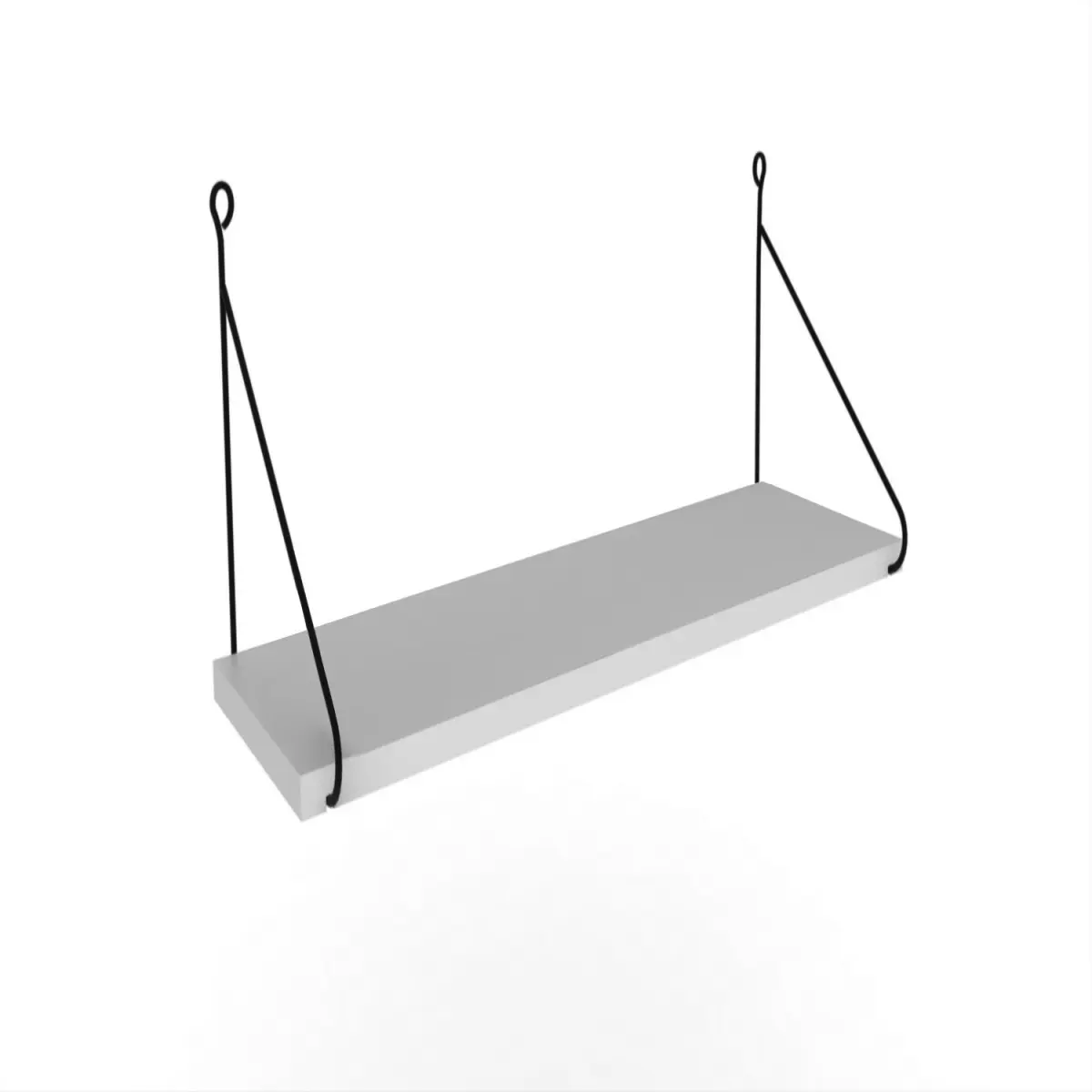 Kalune Design Nástěnná police ARMONI III 72 cm bílá/černá