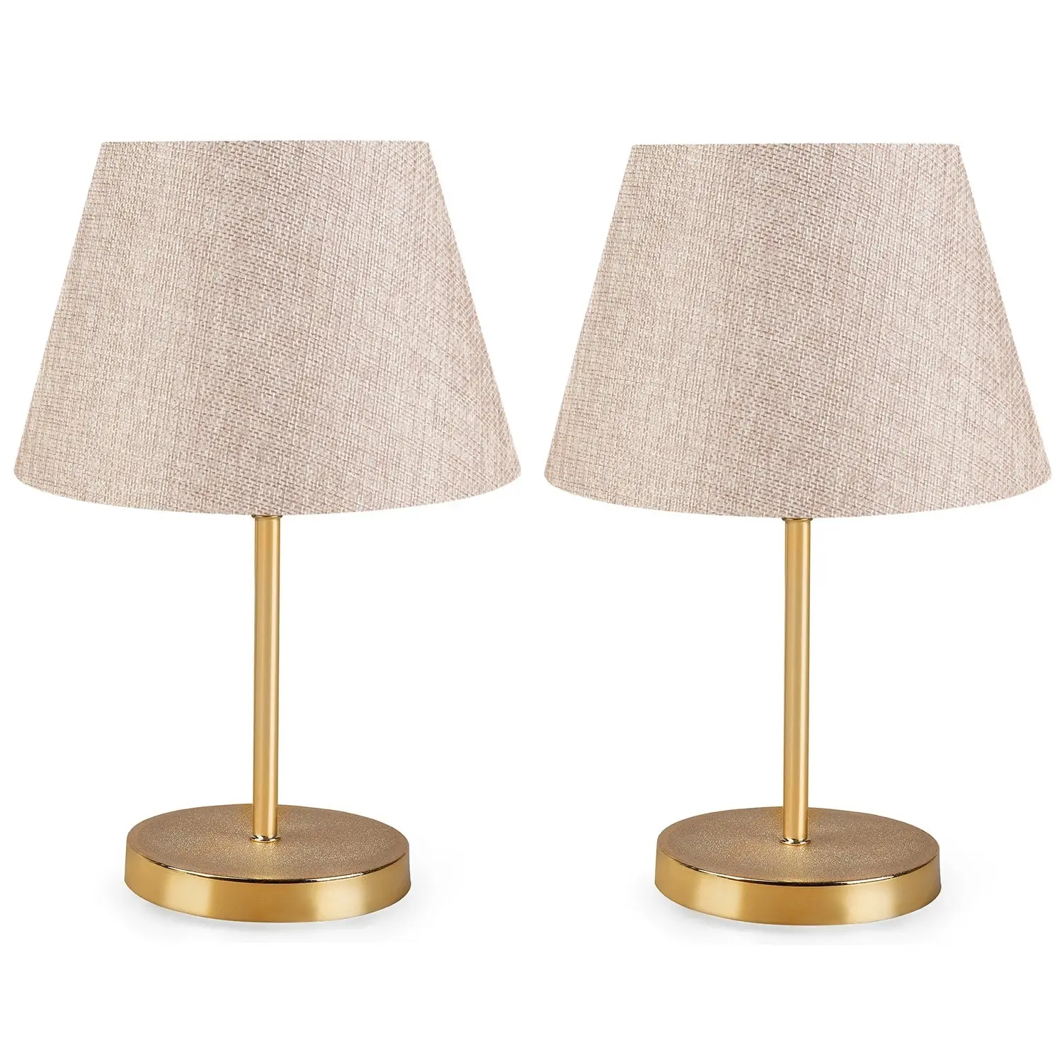Opviq Sada 2 stolních lamp Deno III krémová