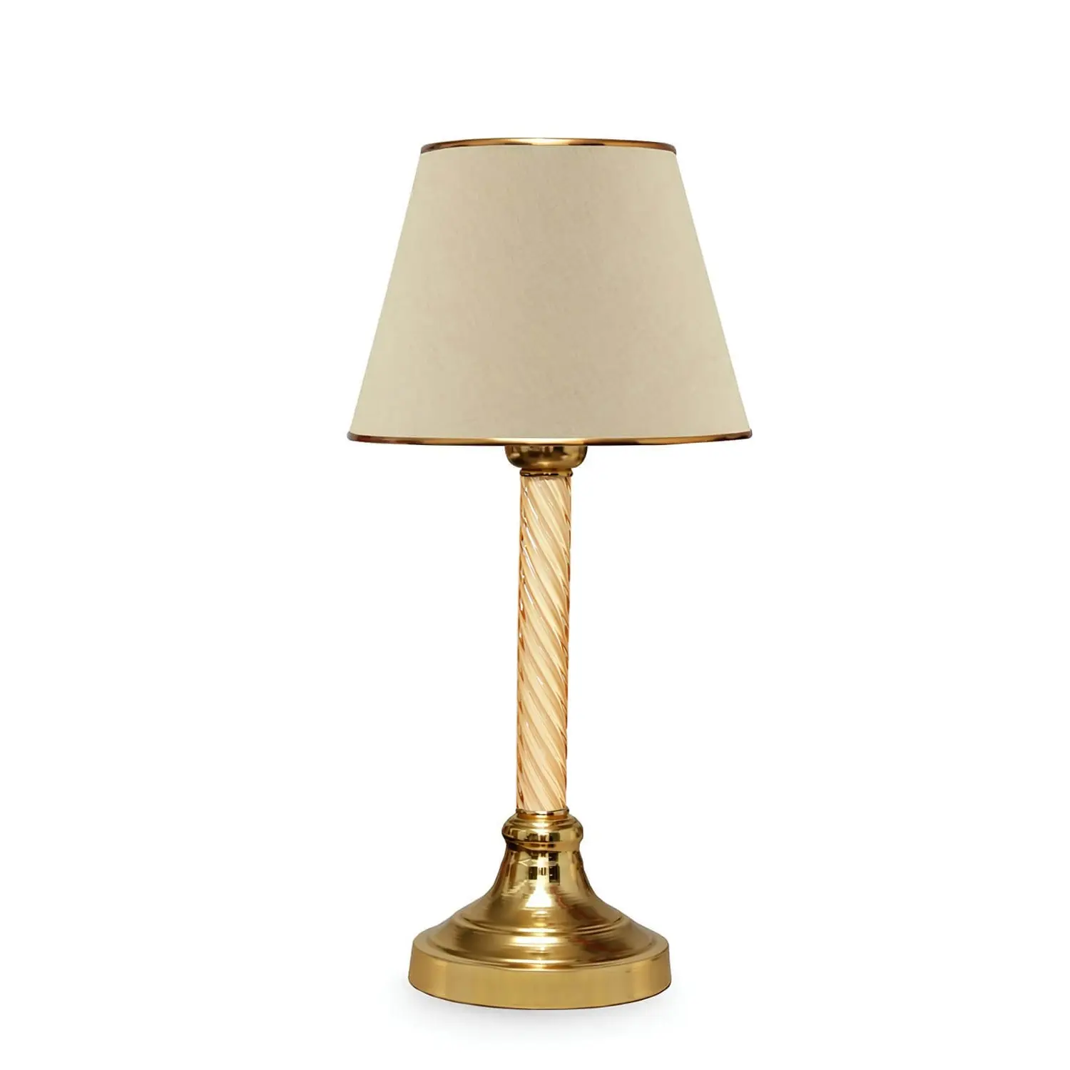 Opviq Stolní lampa Denis béžová/zlatá